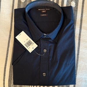 BNWT Michael Kors Men’s SS Button Down Shirt